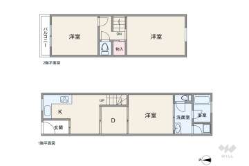 大阪市天王寺区細工谷1丁目 テラスハウス