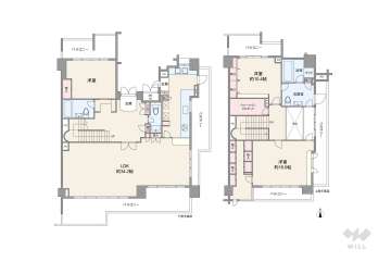 アクセシオ芦屋22000万円：間取り図