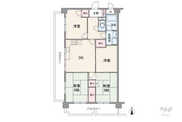 キングスコート赤池1050万円：間取り図