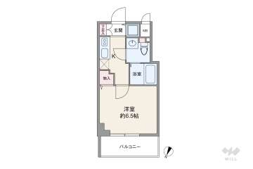 エスリード阿波座ノースプレイス1850万円：間取り図