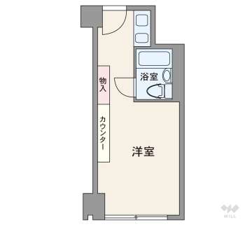 ユニゾーン新大阪630万円：間取り図
