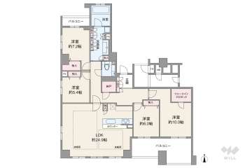ジオ西宮北口ザ・グレイス14990万円：間取り図
