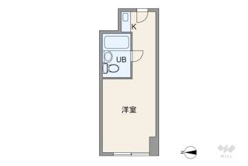 ステュディオ新大阪680万円：間取り図