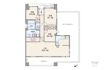 ステイツグラン吹田垂水町7480万円：間取り図