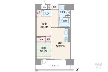 エイジングコート千里丘1380万円：間取り図