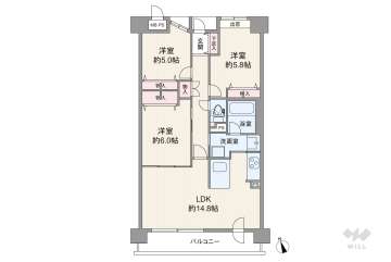 ステラヒルズ千里山星が丘5280万円：間取り図
