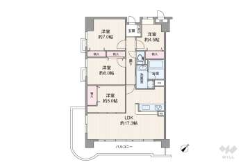 ソルディオ芦屋山手3649万円：間取り図