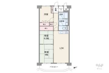 マンション住吉川450万円：間取り図