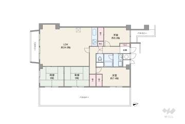 緑地東ロイヤルマンション4390万円：間取り図