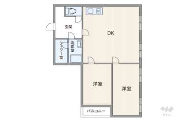 シャンクレール日本橋3980万円：間取り図