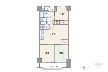 シャンボール茨木1080万円：間取り図