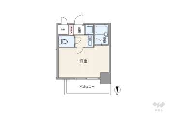 ディナスティ清水谷1240万円：間取り図