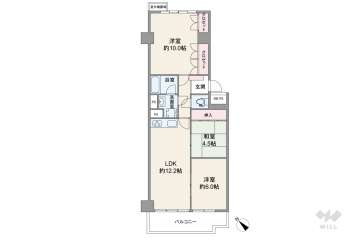 シーアイハイツ南千里C棟2180万円：間取り図