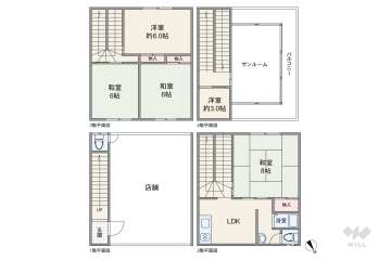 大阪市城東区今福東1丁目 テラスハウス