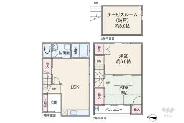 大阪市淀川区東三国4丁目 テラスハウス