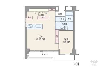 ダイアパレス谷町第23990万円：間取り図