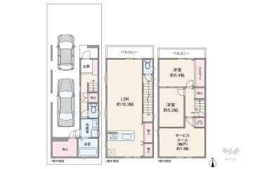 大阪市中央区上本町西2丁目 一戸建て