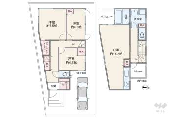 高槻市日吉台三番町 一戸建て