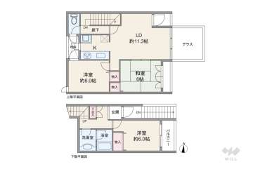 ネスパルド日進790万円：間取り図