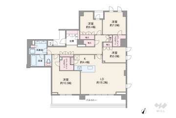 フォルム芦屋大原町14490万円：間取り図