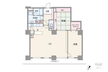 ＲＩＣウエストコート3番街1番館3200万円：間取り図