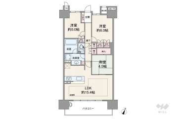ライオンズ茨木ニューシティB街区4780万円：間取り図