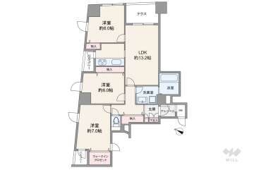 ルグランデ梅田東7280万円：間取り図