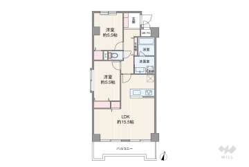 ルモン東梅田4180万円：間取り図