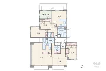 フリックコートアネックス8460万円：間取り図