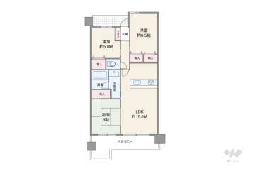 ロイヤルアーク花水都OSAKA5980万円：間取り図