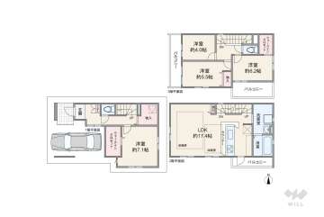 足立区鹿浜2丁目 一戸建て