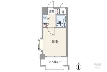 リッチハイツパークサイド750万円：間取り図