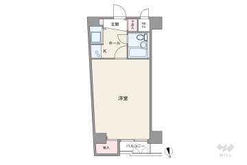 ニューライフ高麗橋1480万円：間取り図