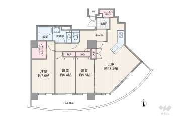 シティゲートタワー千里中央7580万円：間取り図