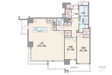 レ・ジェイド箕面船場 ノースレジデンス14880万円：間取り図