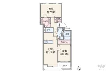 池田五月山パーク・ハイム2180万円：間取り図