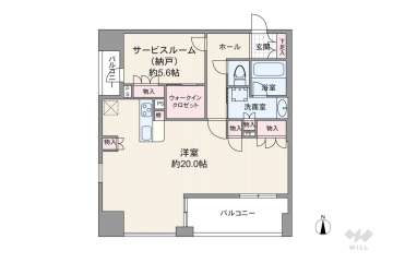 ワコーレ大阪新町タワーレジデンス7980万円：間取り図