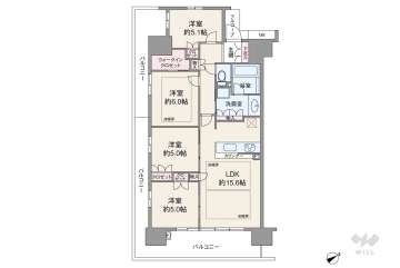 ウェリス島本5850万円：間取り図