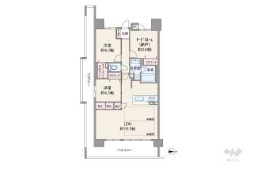 エスリード南茨木5280万円：間取り図