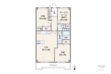 新大阪シティハイツ2780万円：間取り図