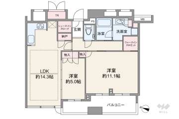 シティタワー梅田東10900万円：間取り図