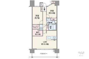 イニシア上町台筆ヶ崎4480万円：間取り図
