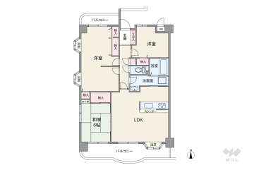 アメニティ日比野3000万円：間取り図