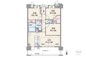 アルス関目4980万円：間取り図