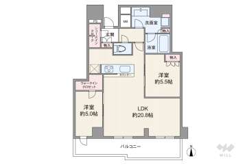 シエリアタワー大阪堀江12600万円：間取り図