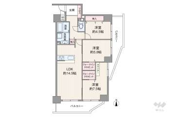 ハイネスあみだ池公園6180万円：間取り図