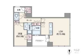 堂島ザレジデンスマークタワー9780万円：間取り図