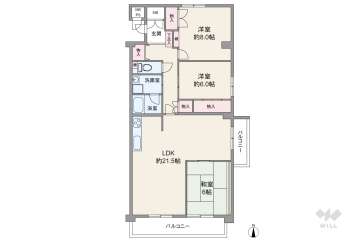 コープ野村共和A棟1880万円：間取り図