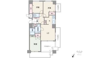 三旺マンション藤ヶ丘東1180万円：間取り図