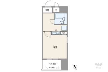 エスリード難波1150万円：間取り図